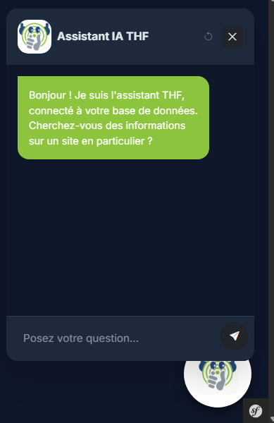 Chatbot Mistral AI intégré